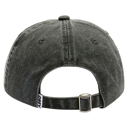 Cappello Obey pigment Slanted 6 Panel Strapback - Pigment Black