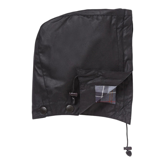 Cappuccio Barbour Waxed Cotton Hood - Black - Cappelli di Barbour | Francis Concept