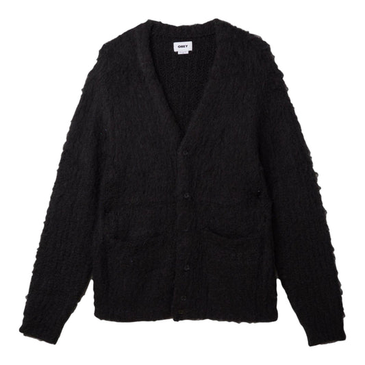 Cardigan Obey Patron Cardigan - Black - Maglieria di Obey | Francis Concept