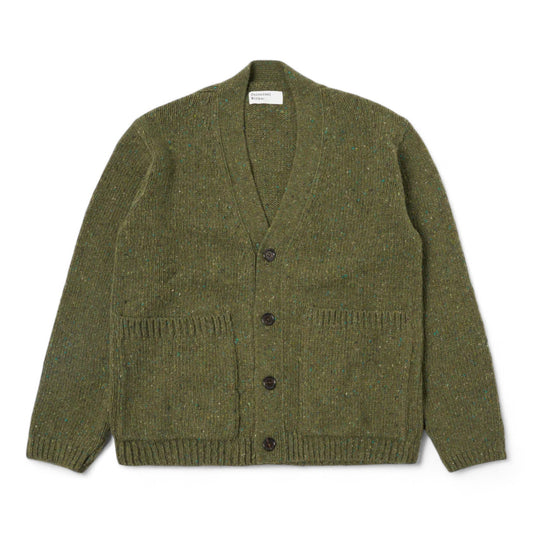 Cardigan Universal Works Langdale - Green - Maglieria di Universal Works | Francis Concept