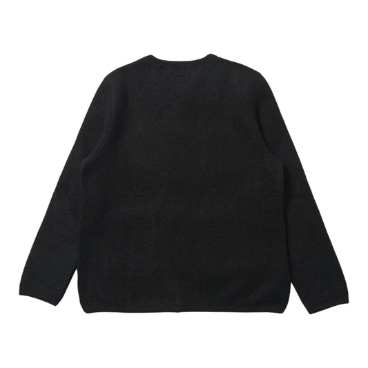 Cardigan Universal Works Wool Fleece - Black - Giacca di Universal Works | Francis Concept