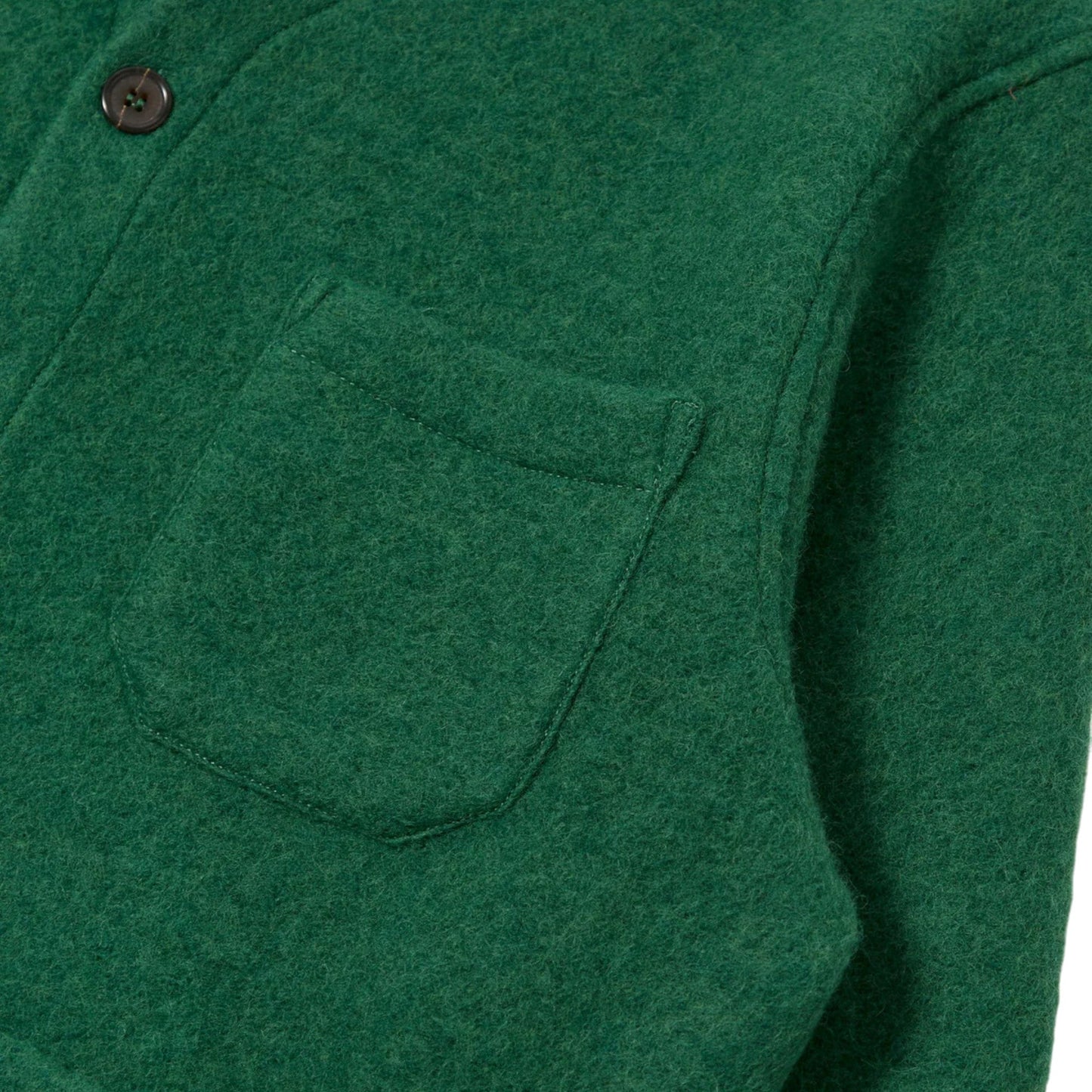 Cardigan Universal Works Wool Fleece - Green - Giacca di Universal Works | Francis Concept
