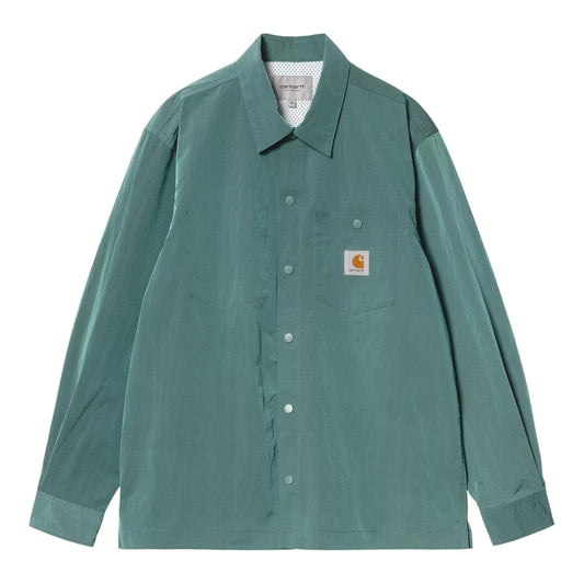 Carhartt Wip Canby Shirt Jac - Silver Pine / White - Giacche di Carhartt Wip | Francis Concept