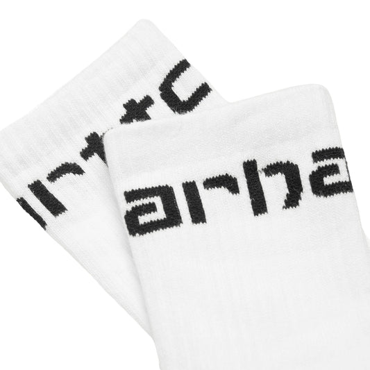 Carhartt Wip Carhartt Socks - White / Black - Calzini Lunghi di Carhartt Wip | Francis Concept