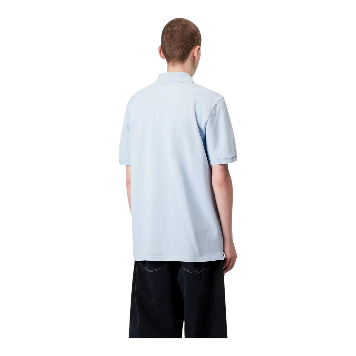 Carhartt Wip Chase Pique Polo - Air Sky / Gold - Polo di Carhartt Wip | Francis Concept