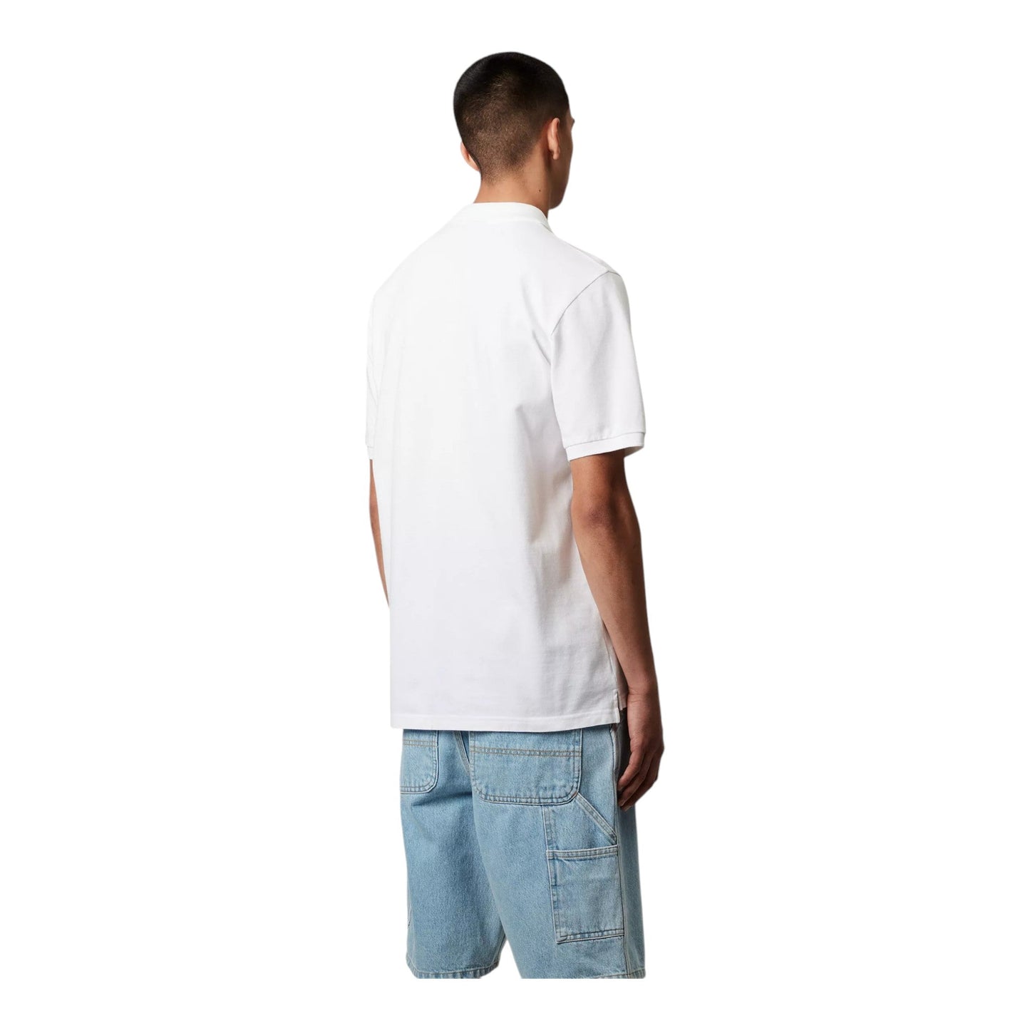 Carhartt Wip Chase Pique Polo - White / Gold - Polo di Carhartt Wip | Francis Concept