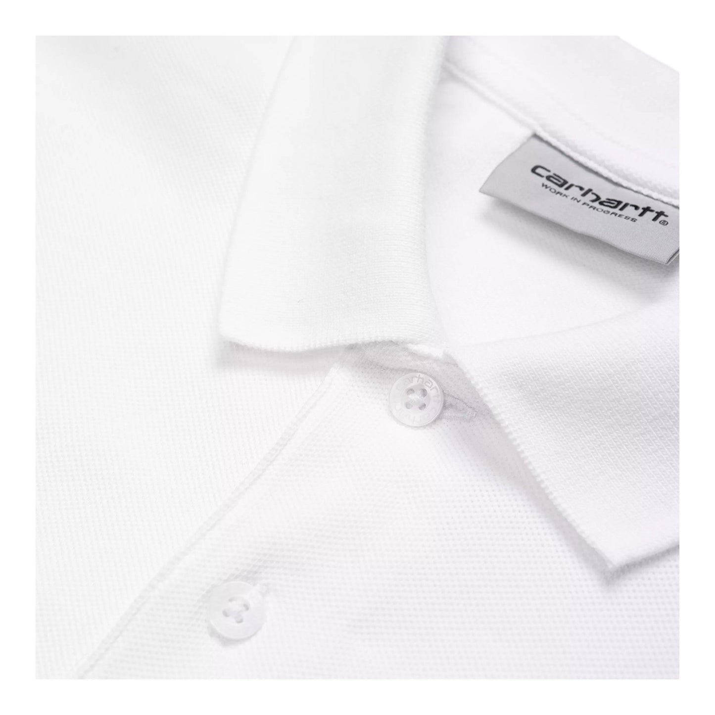 Carhartt Wip Chase Pique Polo - White / Gold - Polo di Carhartt Wip | Francis Concept