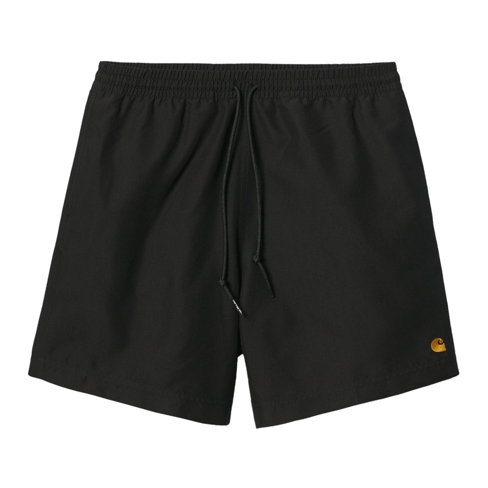 Carhartt Wip Chase Swim Trunks - Black / Gold - Costumi di Carhartt Wip | Francis Concept