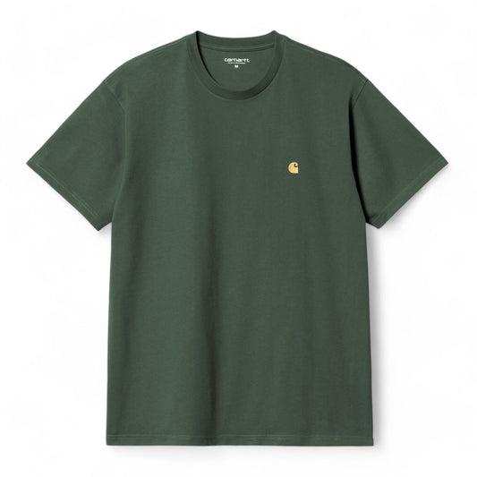 Carhartt Wip Chase T-Shirt - Sycamore Tree / Gold - T-Shirt di Carhartt Wip | Francis Concept