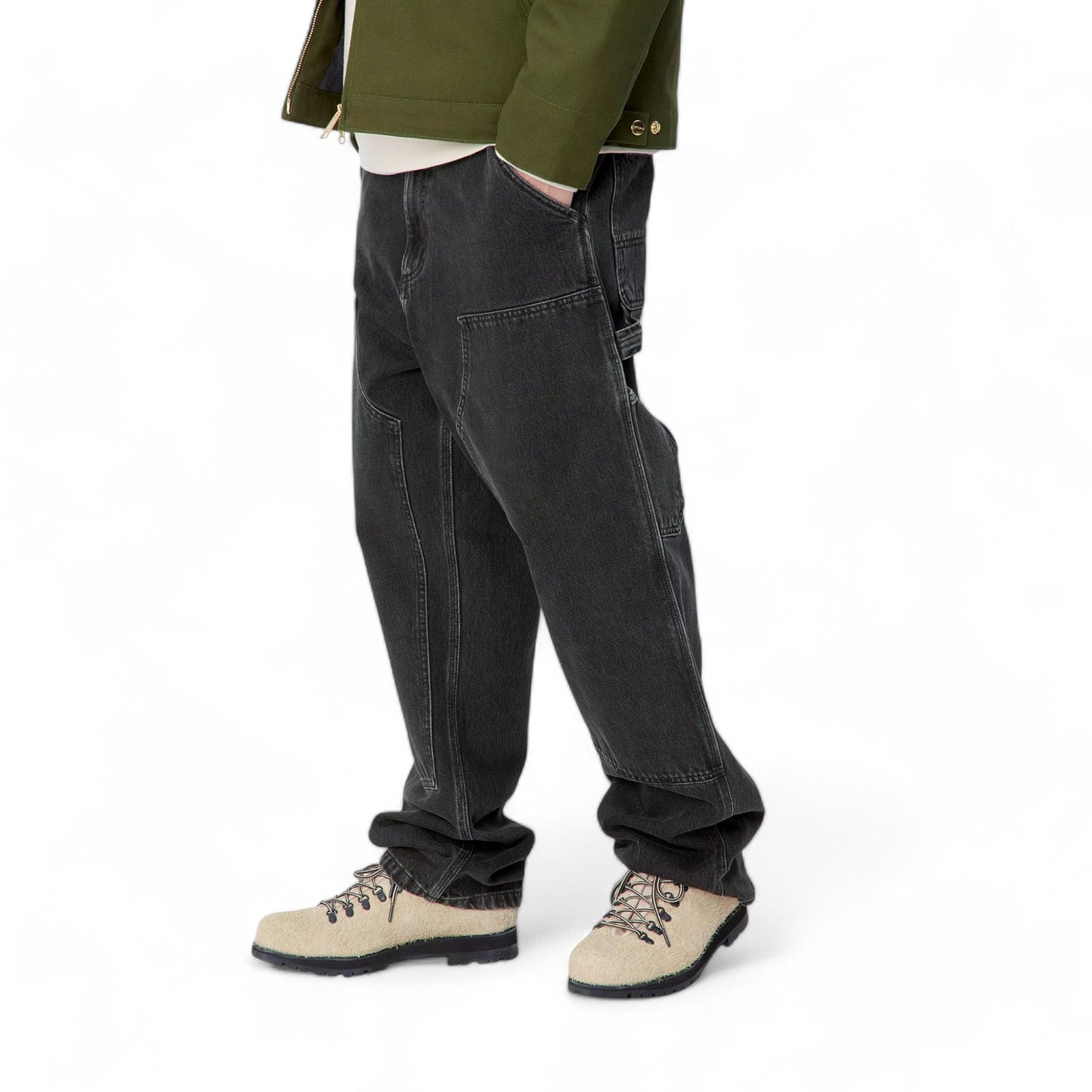 Carhartt Wip Double Knee Pant - Black Stone Washed - Pantaloni di Carhartt Wip | Francis Concept