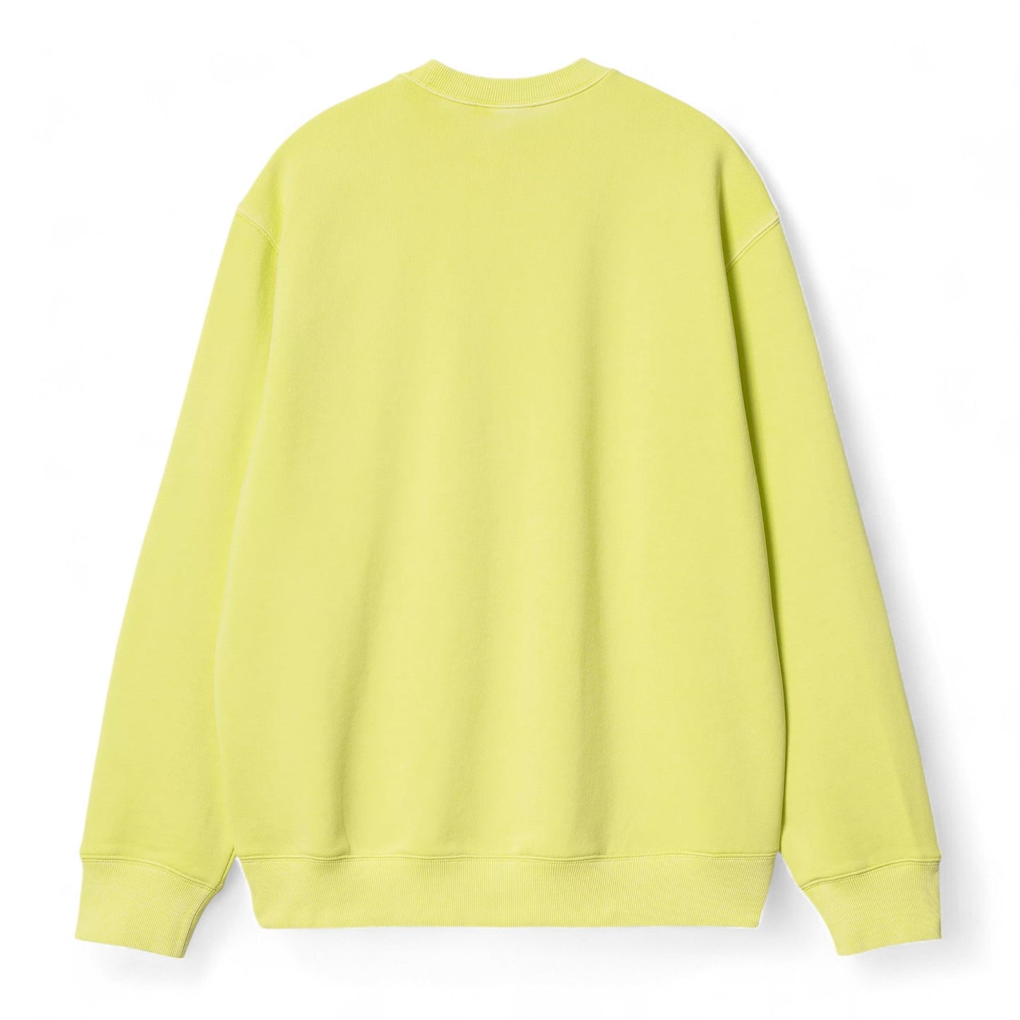 Carhartt Wip Duster Script Sweat - Lime (Garment Dyed) - Felpe di Carhartt Wip | Francis Concept