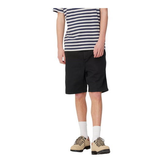 Carhartt Wip Flint Short - Black Garment Dyed-Francis Concept