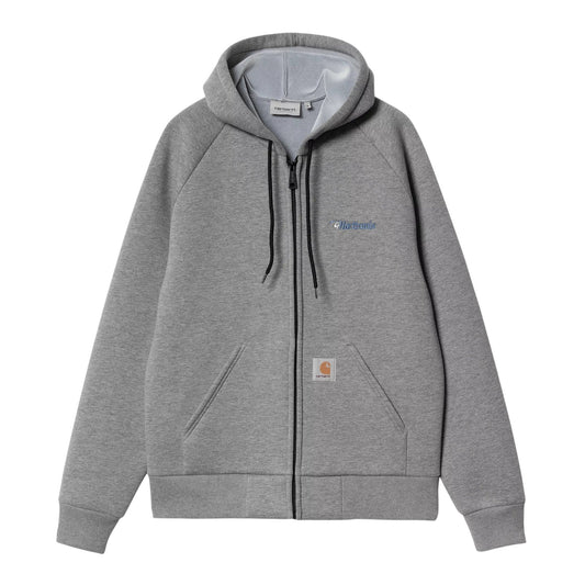 Carhartt Wip Hattronix Car - Lux Hooded Jacket - Dark Grey Heather - Giacche di Carhartt Wip | Francis Concept