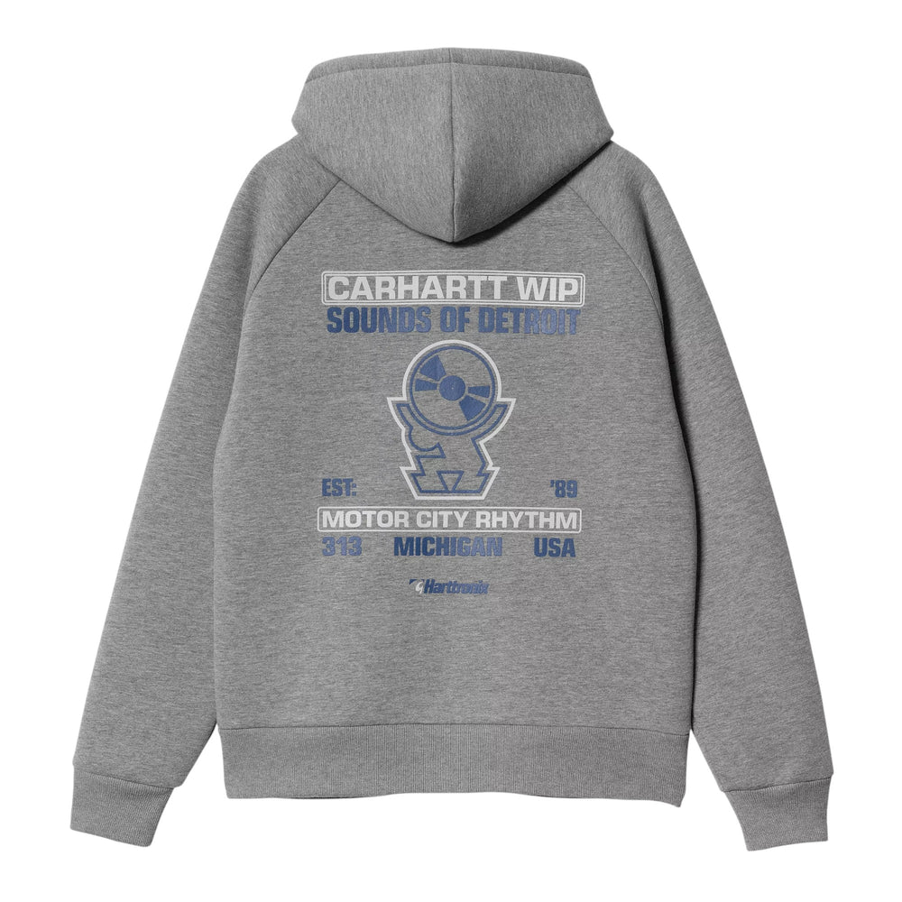 Carhartt Wip Hattronix Car - Lux Hooded Jacket - Dark Grey Heather - Giacche di Carhartt Wip | Francis Concept