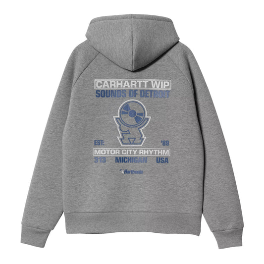 Carhartt Wip Hattronix Car - Lux Hooded Jacket - Dark Grey Heather - Giacche di Carhartt Wip | Francis Concept