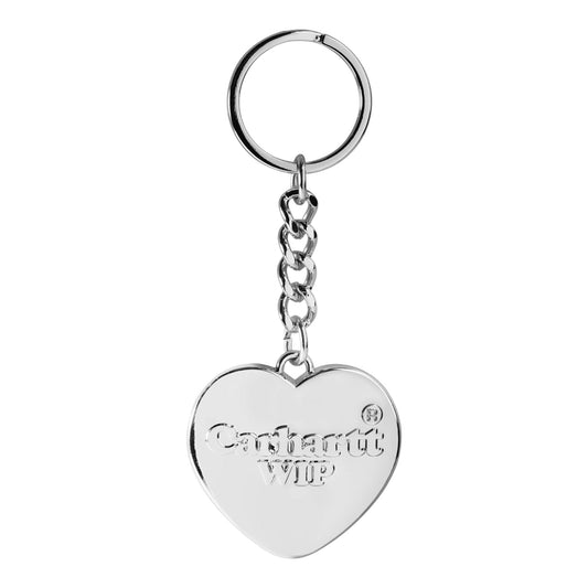 Carhartt Wip Heart Keychain Zinc Alloy Silver - Gadgets di Carhartt Wip | Francis Concept