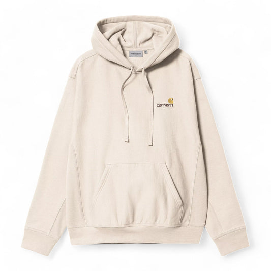 Carhartt Wip Hooded American Script - Moonbeam - Felpe di Carhartt Wip | Francis Concept