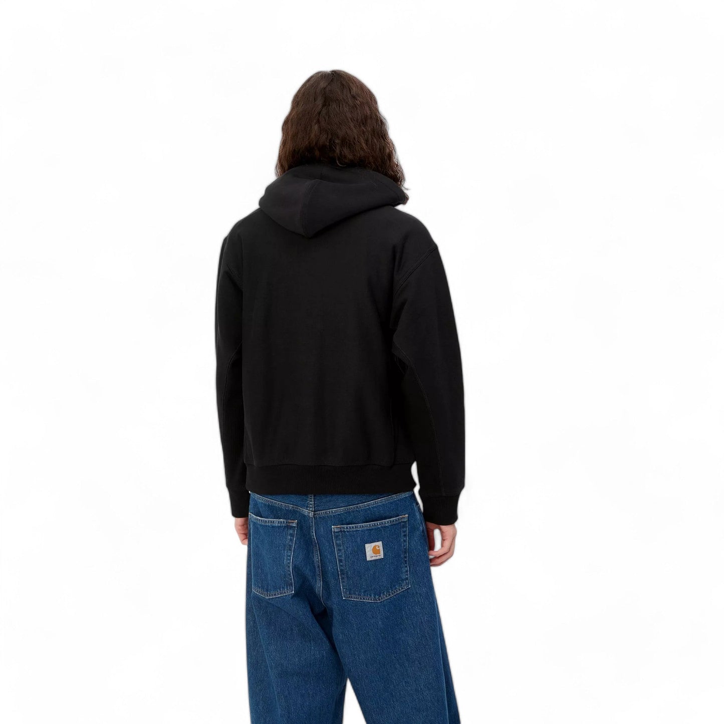 Carhartt Wip Hooded American Script Sweat - Black / Gold - Felpe di Carhartt Wip | Francis Concept