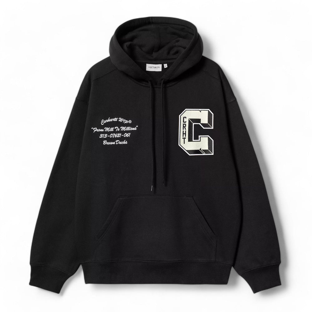 Carhartt Wip Hooded Brown Ducks Sweat - Black - Felpe di Carhartt Wip | Francis Concept