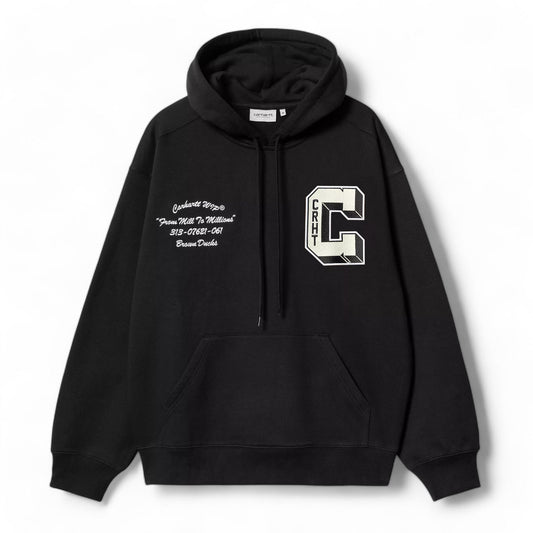 Carhartt Wip Hooded Brown Ducks Sweat - Black - Felpe di Carhartt Wip | Francis Concept
