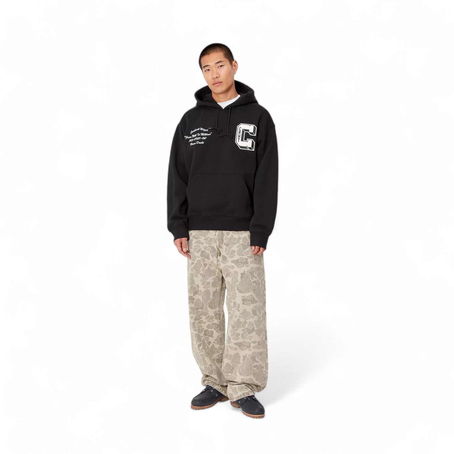 Carhartt Wip Hooded Brown Ducks Sweat - Black - Felpe di Carhartt Wip | Francis Concept