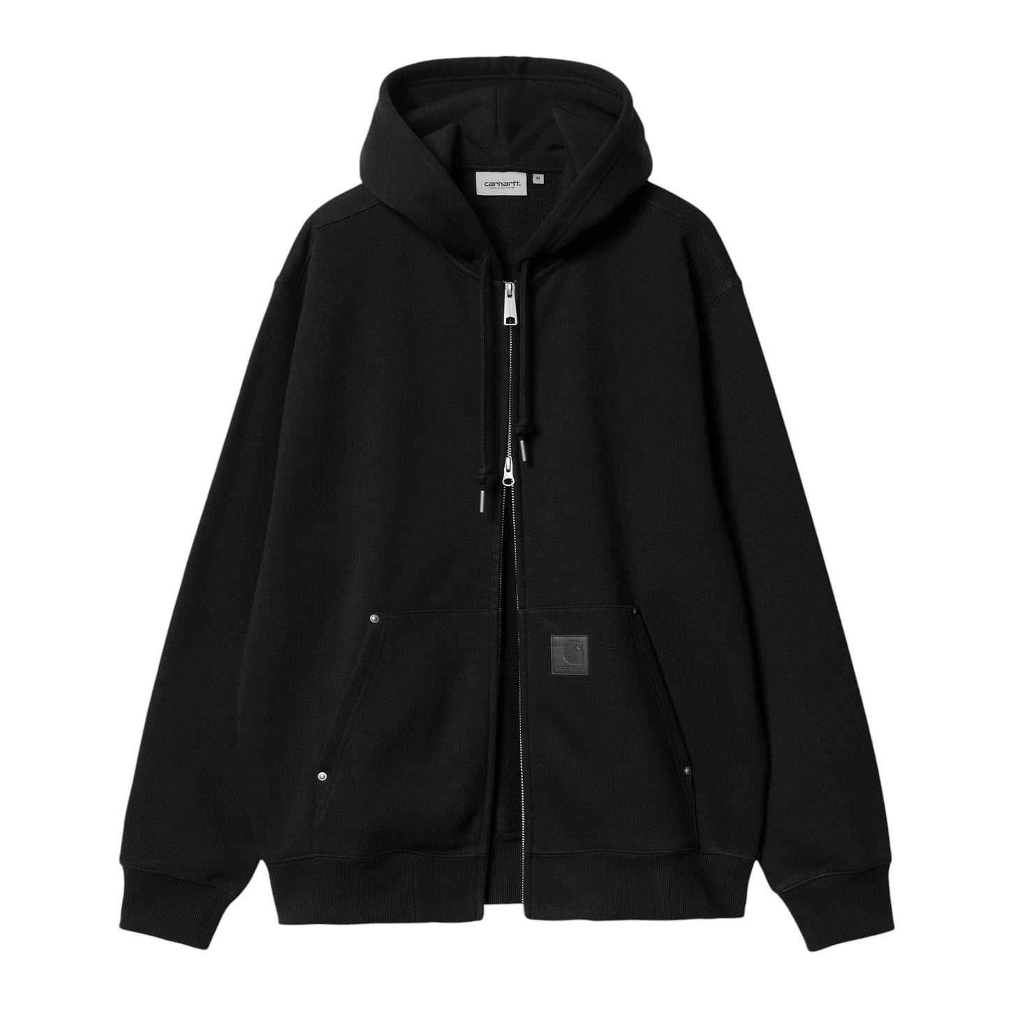 Carhartt Wip Hooded Eldon Sweat Jacket - Black - Felpe di Carhartt Wip | Francis Concept