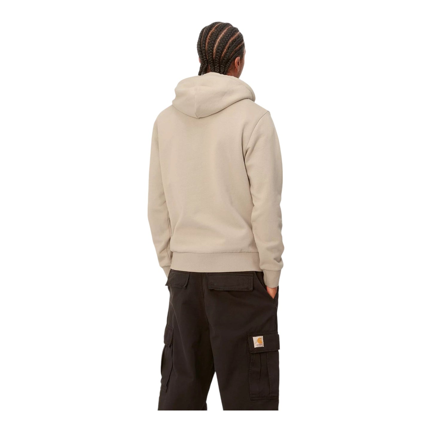 Carhartt Wip Hooded Embroidery Script - Wall / Black - Felpe di Carhartt Wip | Francis Concept