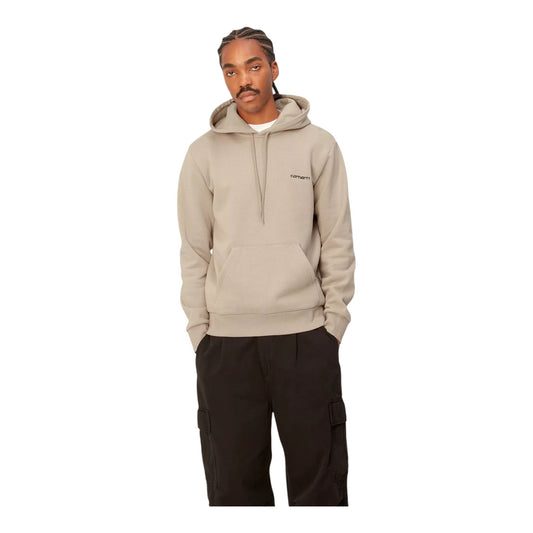 Carhartt Wip Hooded Embroidery Script - Wall / Black - Felpe di Carhartt Wip | Francis Concept