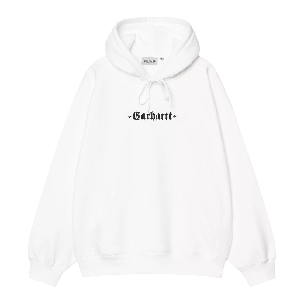 Carhartt Wip Hooded Greatest Hits Sweat - White / Black - Felpe di Carhartt Wip | Francis Concept