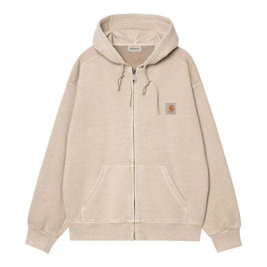 Carhartt Wip Hooded Nelson Jacket - Fleur De Sel Garment Dyed - Felpe di Carhartt Wip | Francis Concept