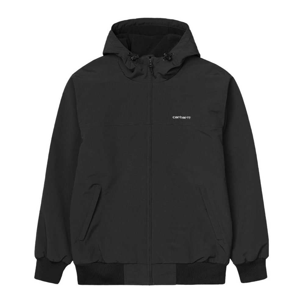 Carhartt Wip Hooded Sail Jacket - Black / White - Giacche di Carhartt Wip | Francis Concept