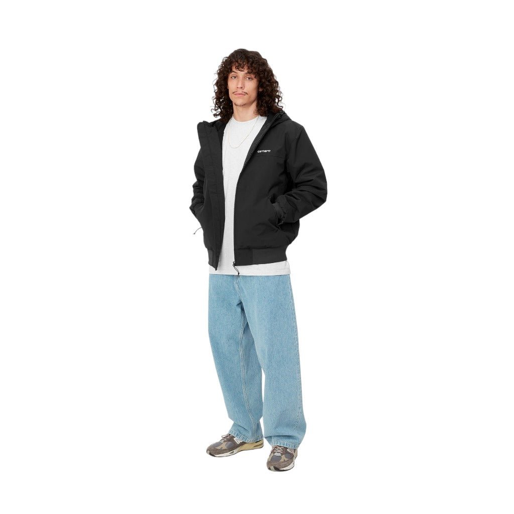 Carhartt Wip Hooded Sail Jacket - Black / White - Giacche di Carhartt Wip | Francis Concept