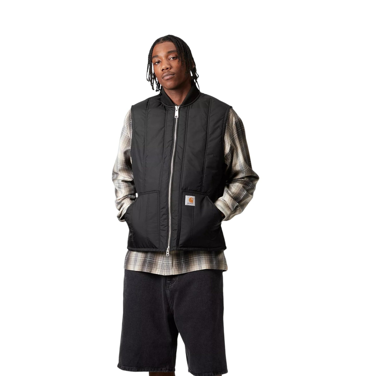 Carhartt Wip Lachlan Vest Liner - Black - Giacche di Carhartt Wip | Francis Concept