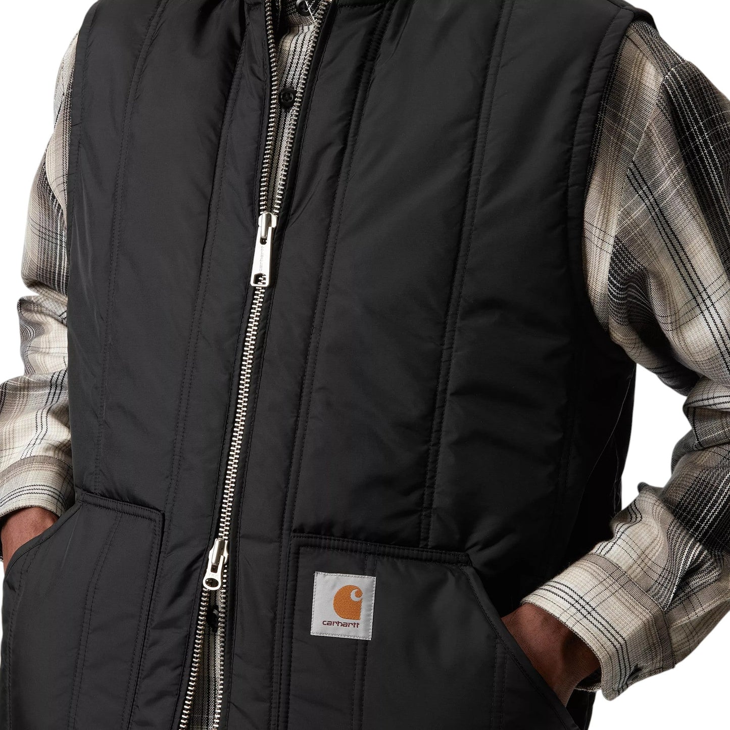 Carhartt Wip Lachlan Vest Liner - Black - Giacche di Carhartt Wip | Francis Concept