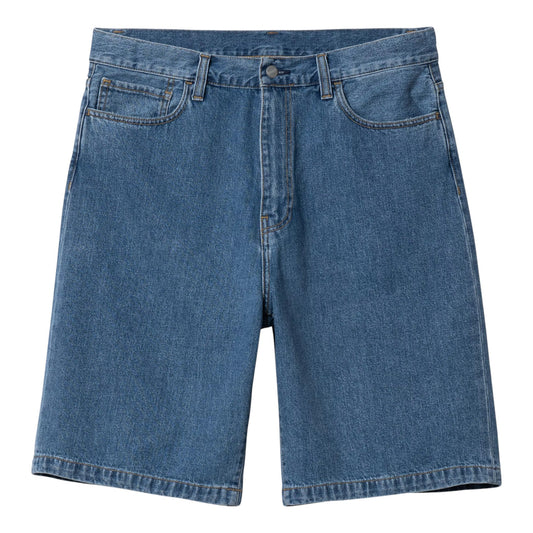 Carhartt Wip Landon Short - Blue Heavy Stone Wash - Bermuda di Carhartt Wip | Francis Concept