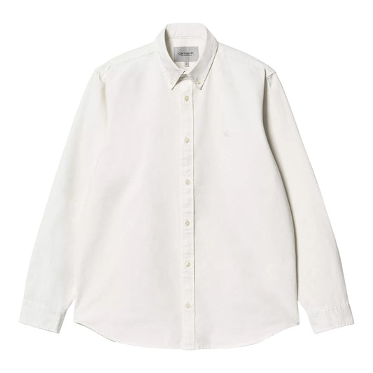Carhartt Wip L/S Bolton Shirt - White - Camicie di Carhartt Wip | Francis Concept