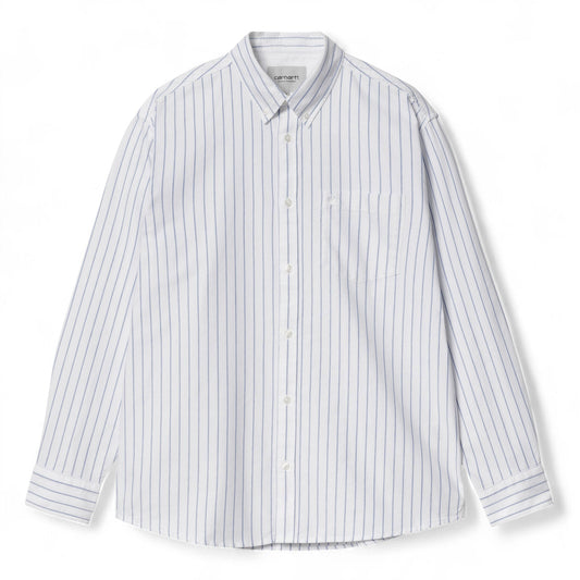 Carhartt Wip L/S Dowlen Shirt - White - Camicie di Carhartt Wip | Francis Concept