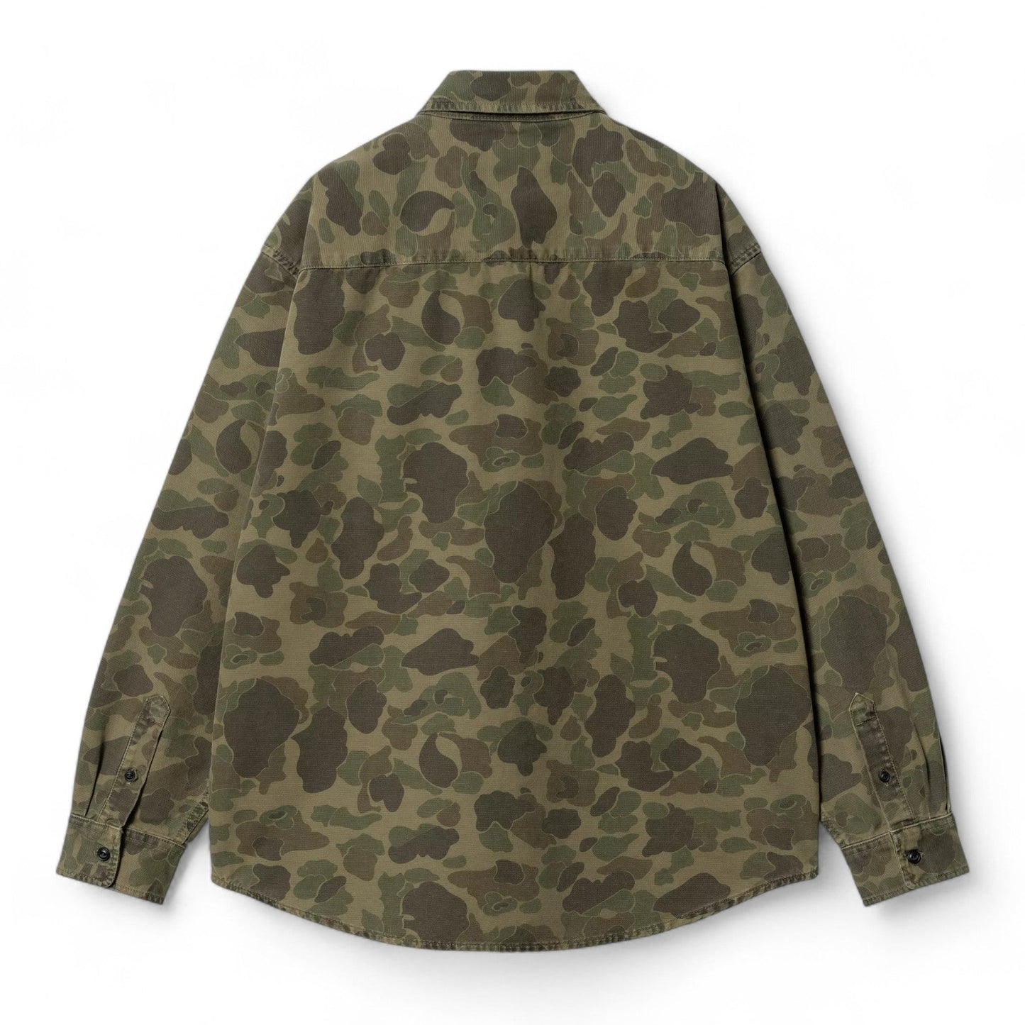 Carhartt Wip L/S Duck Shirt - Camo Duck Green - Camicie di Carhartt Wip | Francis Concept