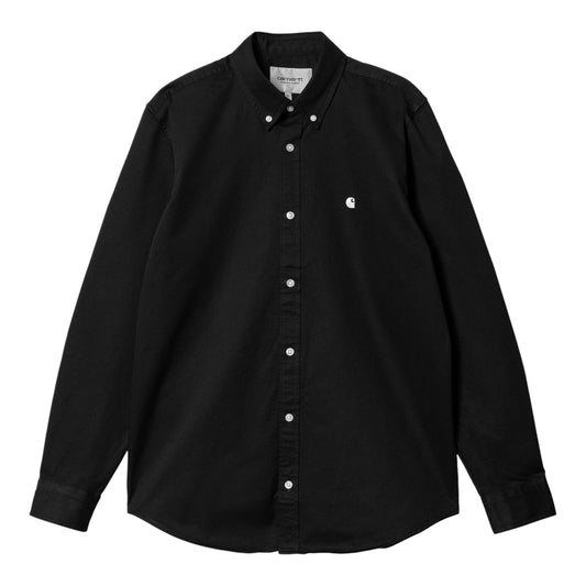 Carhartt Wip L/S Madison Shirt - Black / White - Camicie di Carhartt Wip | Francis Concept