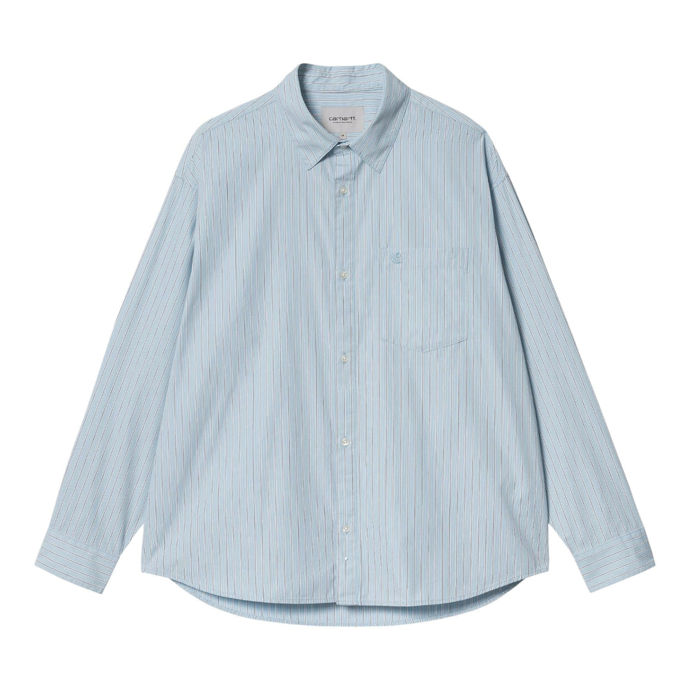 Carhartt Wip L/S Notus Shirt - Bova Stripe / Bluebird - Camicie di Carhartt Wip | Francis Concept