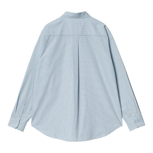 Carhartt Wip L/S Notus Shirt - Bova Stripe / Bluebird - Camicie di Carhartt Wip | Francis Concept