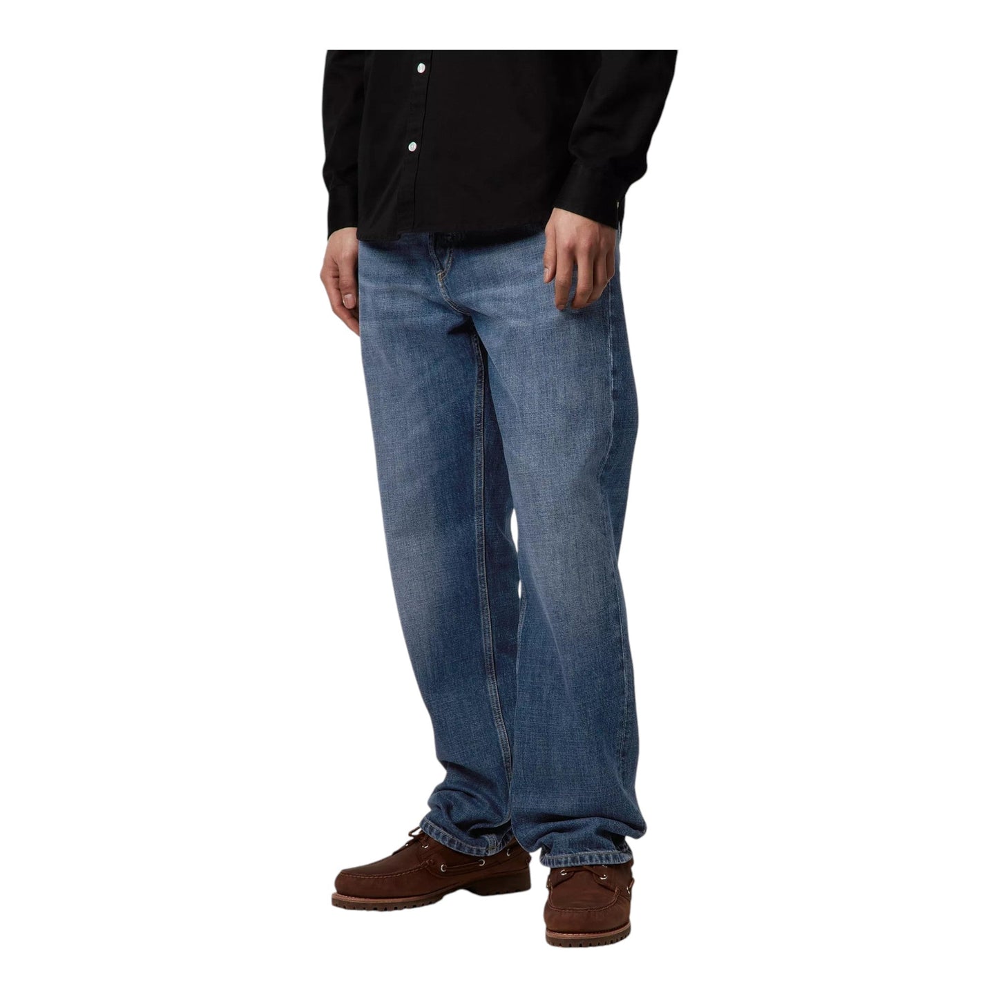 Carhartt Wip Marlow Pant - Blue Dark Used Wash - Pantaloni di Carhartt Wip | Francis Concept