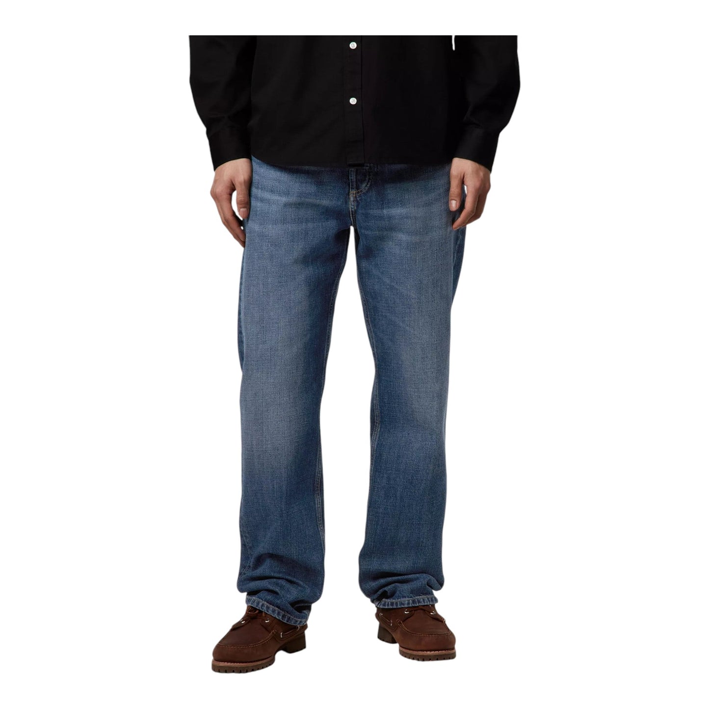Carhartt Wip Marlow Pant - Blue Dark Used Wash - Pantaloni di Carhartt Wip | Francis Concept