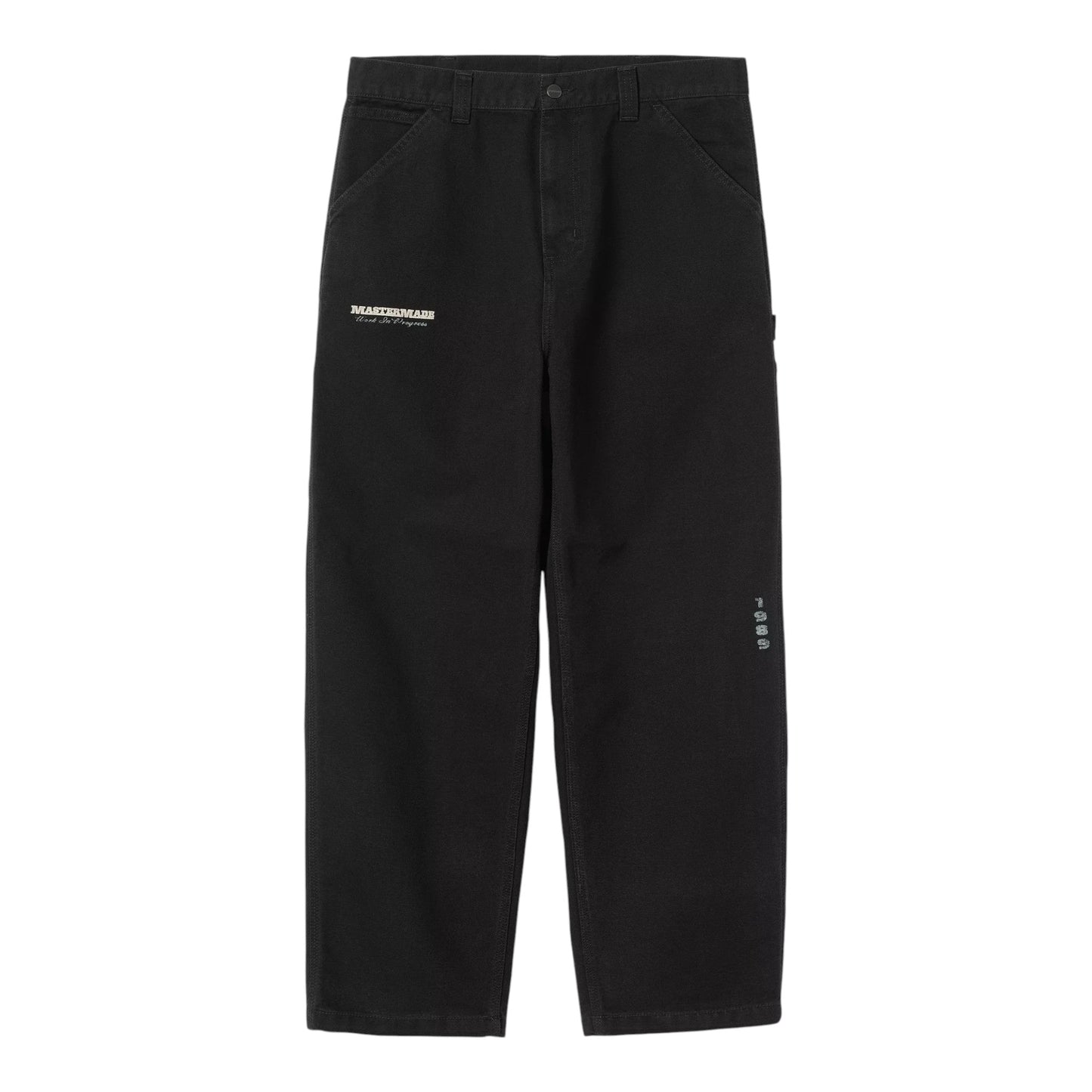 Carhartt Wip OG Single Knee Graphic Pant - Black Heavy Stone Wash - Pantaloni di Carhartt Wip | Francis Concept