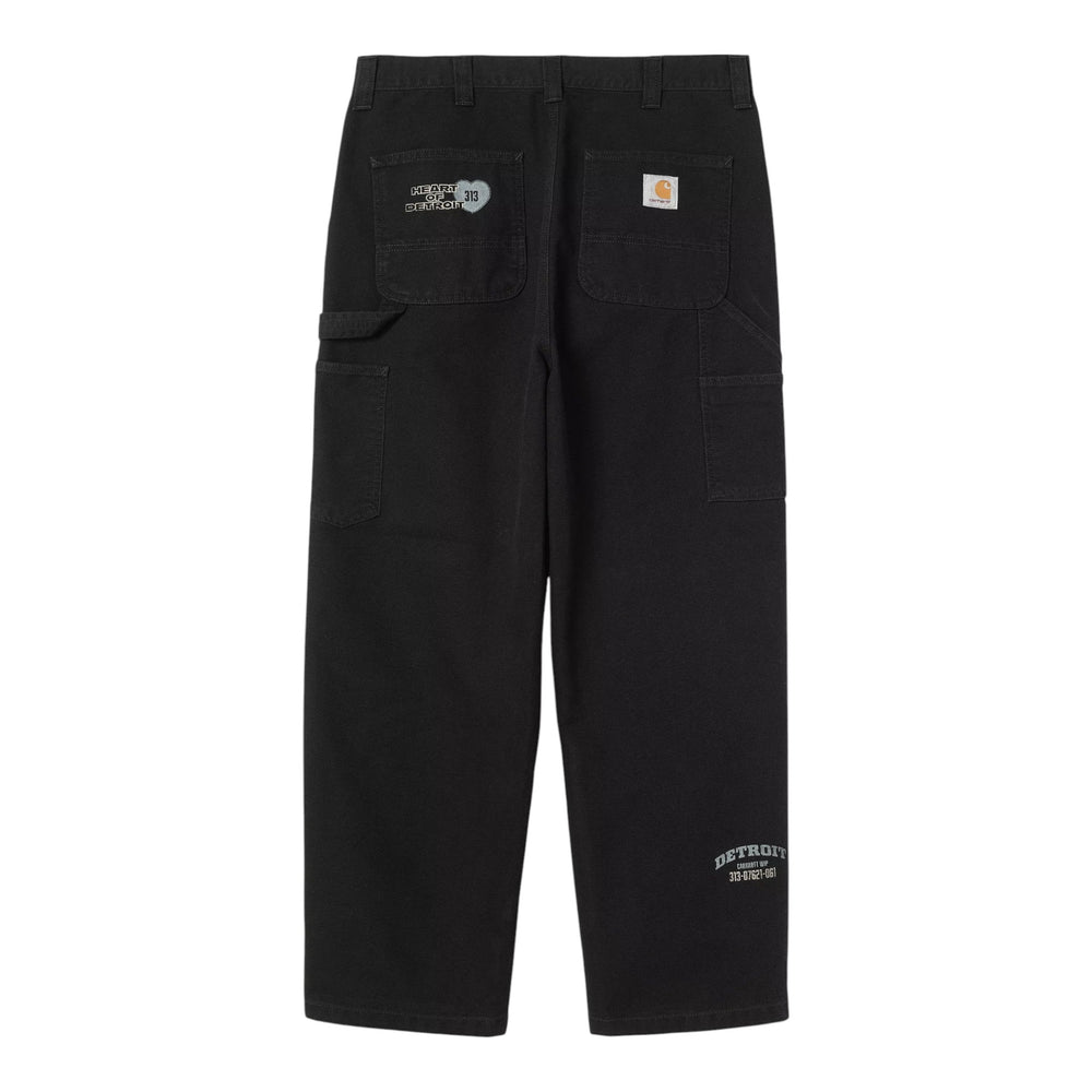 Carhartt Wip OG Single Knee Graphic Pant - Black Heavy Stone Wash - Pantaloni di Carhartt Wip | Francis Concept