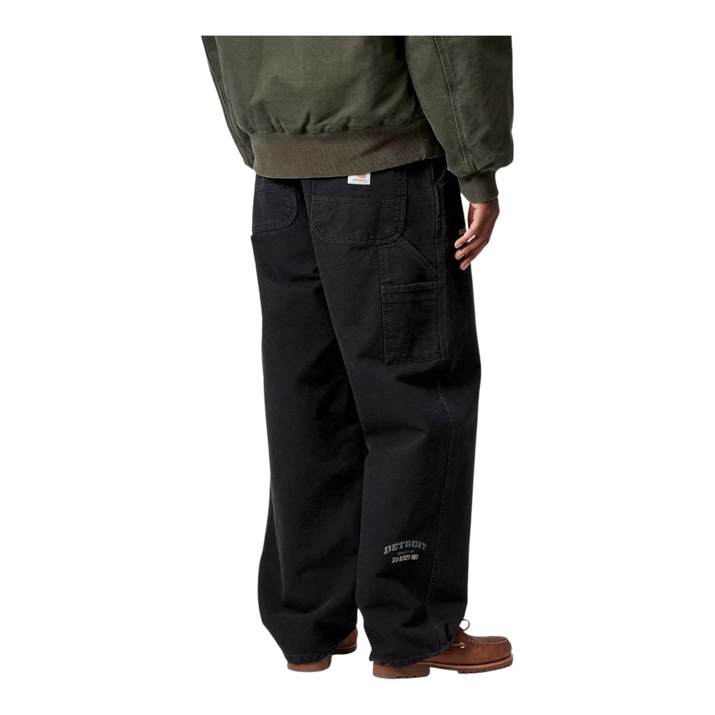 Carhartt Wip OG Single Knee Graphic Pant - Black Heavy Stone Wash - Pantaloni di Carhartt Wip | Francis Concept