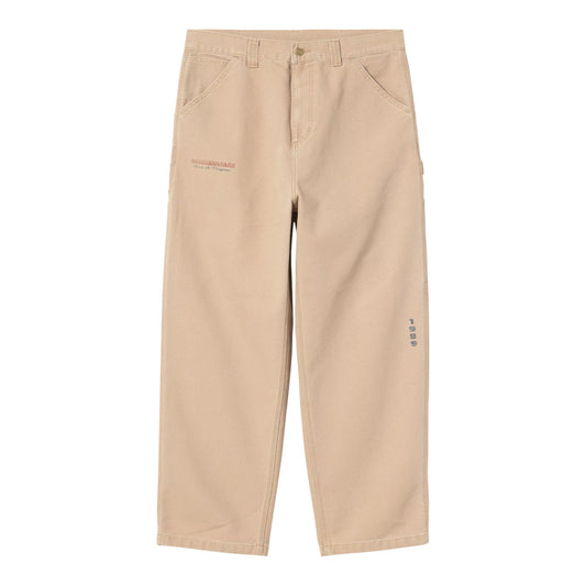 Carhartt Wip OG Single Knee Graphic Pant - Dusty H Brown Heavy Stone Wash - Pantaloni di Carhartt Wip | Francis Concept