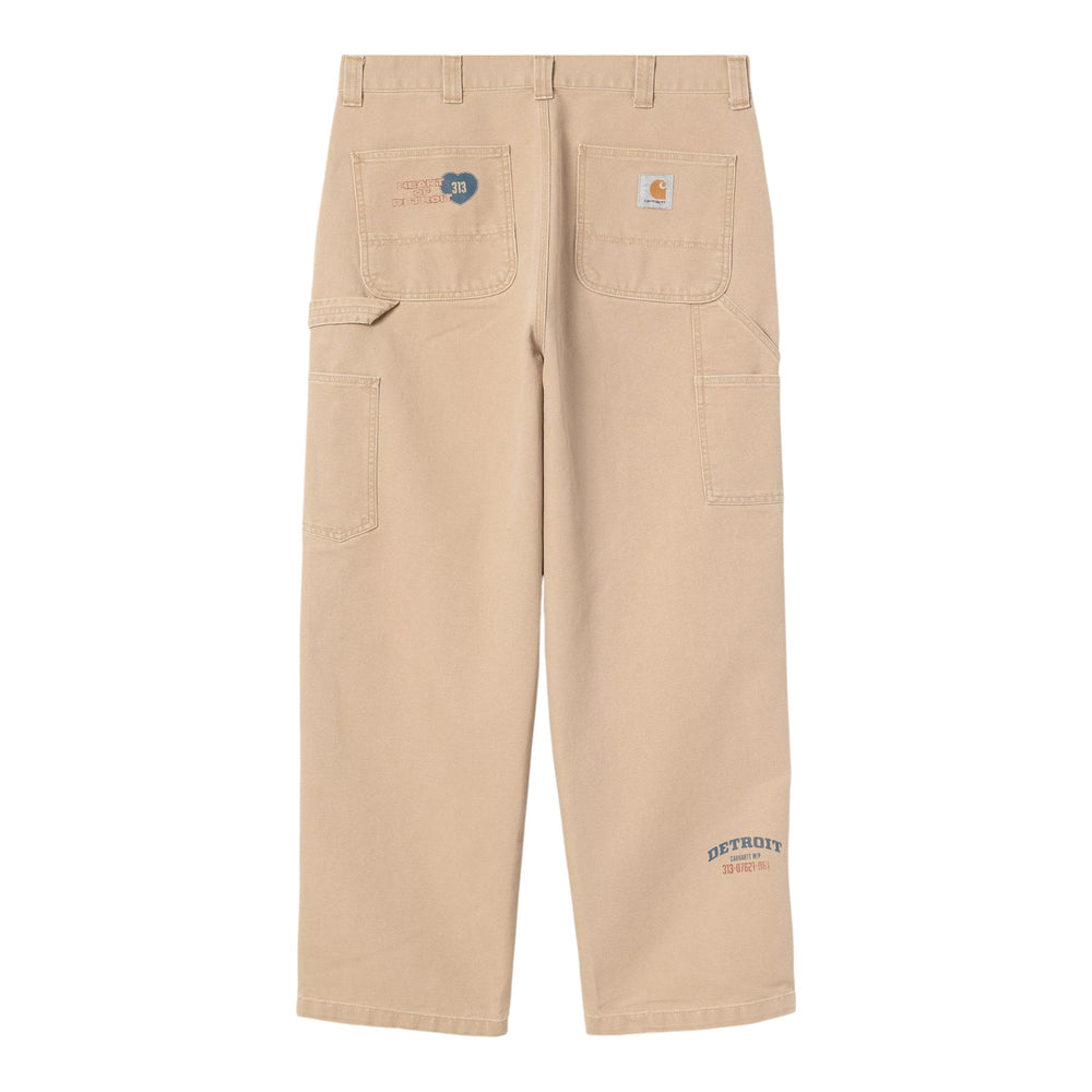 Carhartt Wip OG Single Knee Graphic Pant - Dusty H Brown Heavy Stone Wash - Pantaloni di Carhartt Wip | Francis Concept