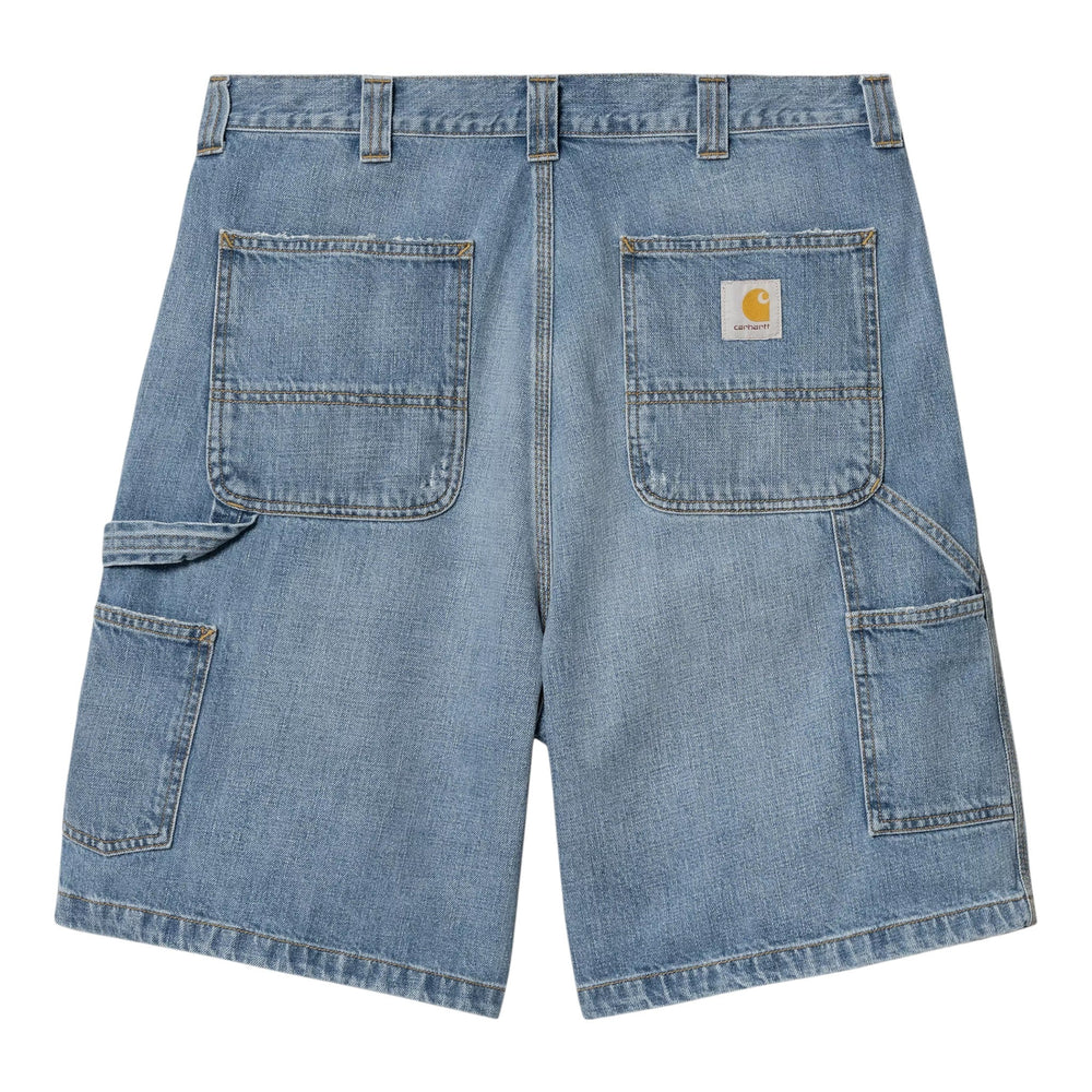Carhartt Wip Og Single Knee Short - Blue Burst Washed - Bermuda di Carhartt Wip | Francis Concept