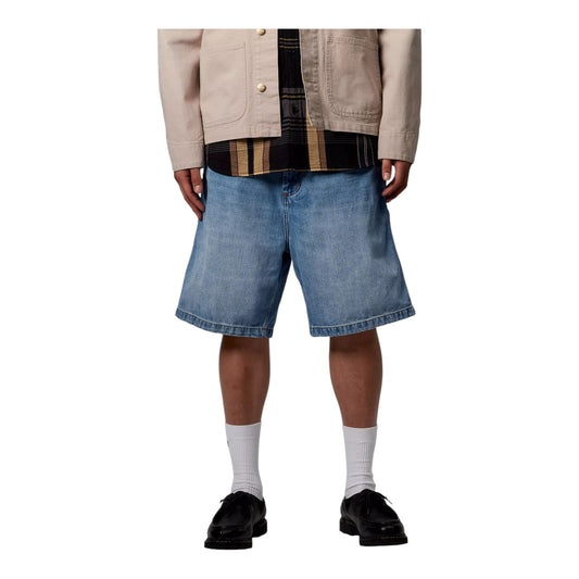 Carhartt Wip Og Single Knee Short - Blue Burst Washed - Bermuda di Carhartt Wip | Francis Concept